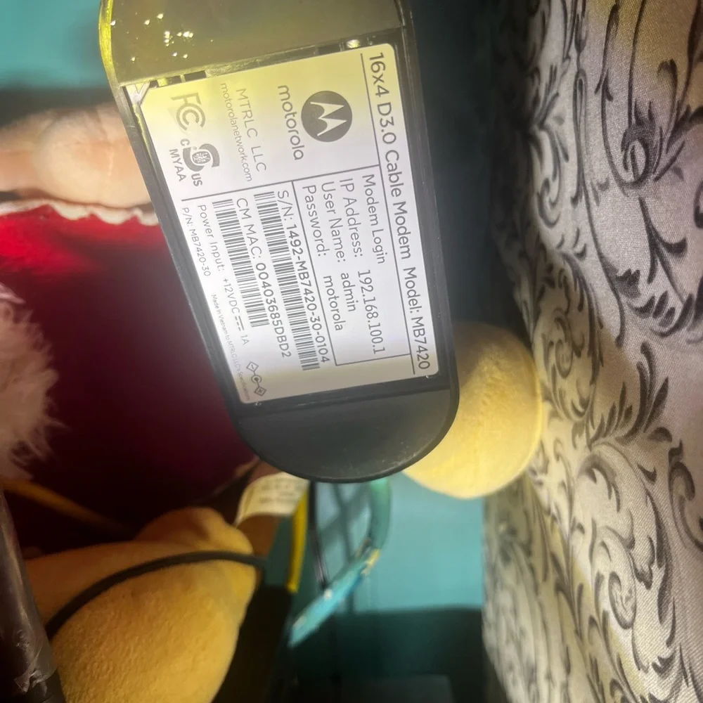 Motorola MB7420 modem